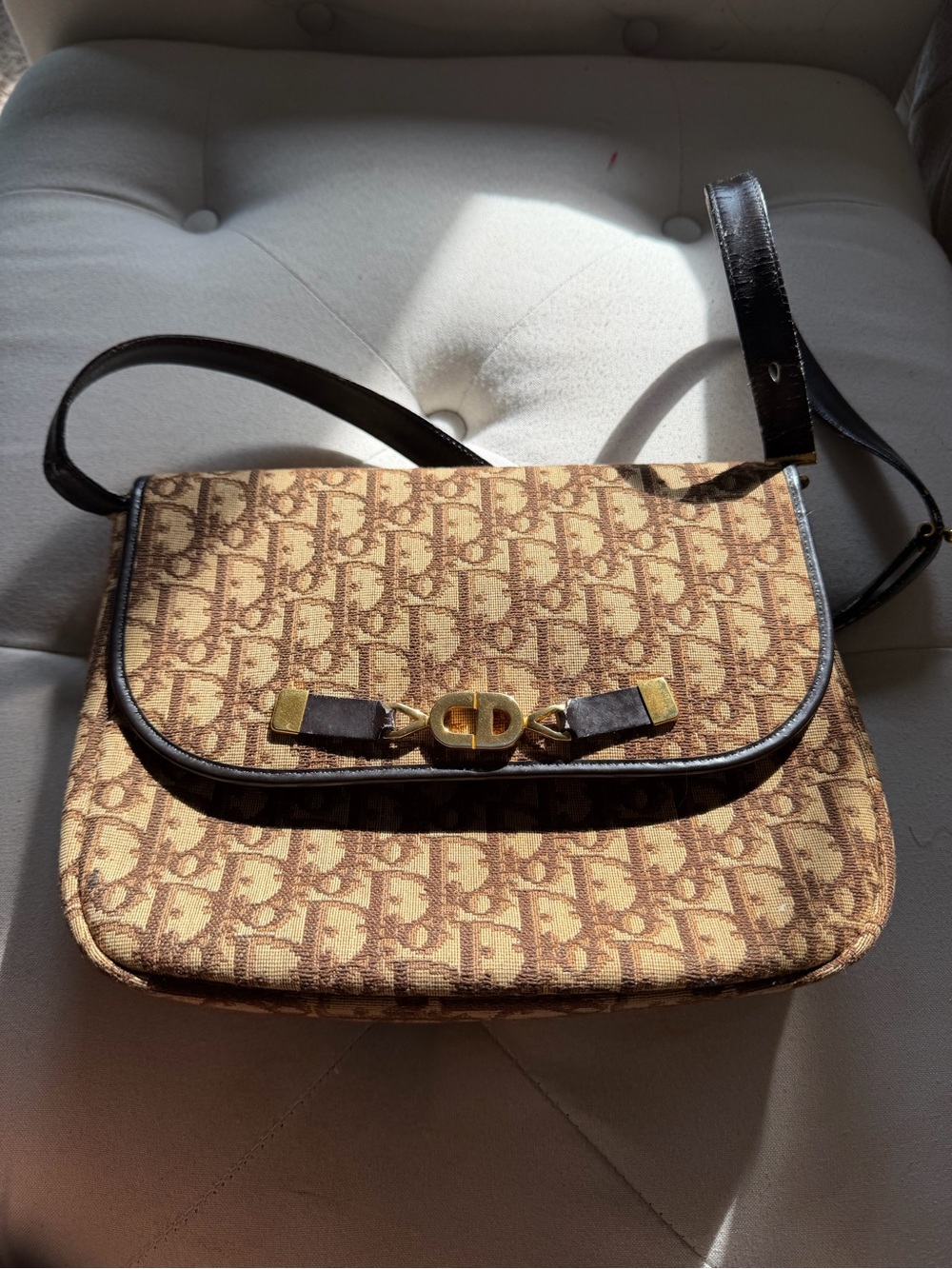 Authentic Christian Dior Monogram Shoulder Bag